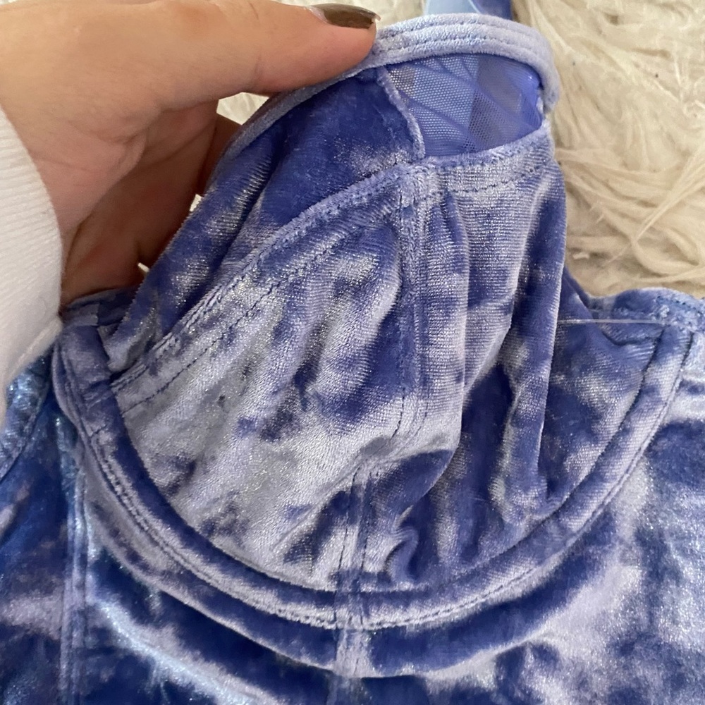 NWOT free people velvet corset bustier crop tank top - Picture 4 of 6